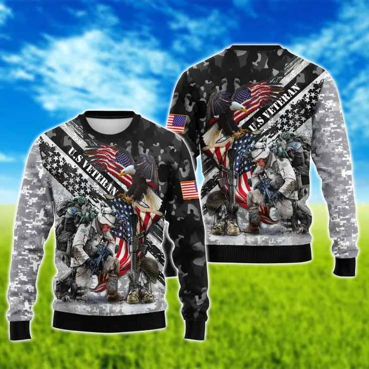 3D All Over Print T Shirt For Veteran, To My Veteran Husband, Hoodie For A Veterans