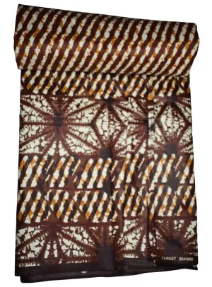 African Brown Stripes Print - CA183