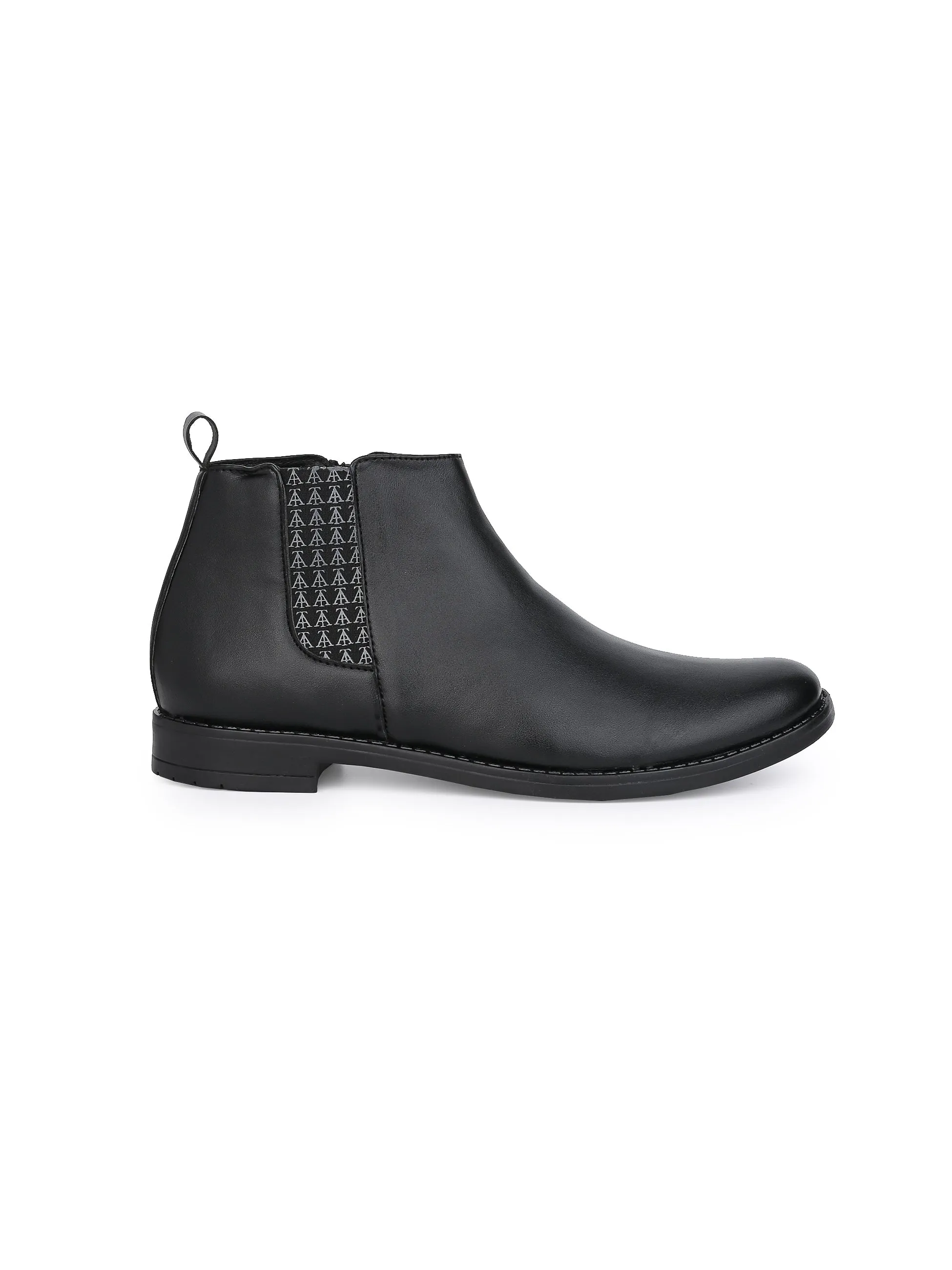 Alberto Torresi Synthetic Black Chelsea Boots For Men