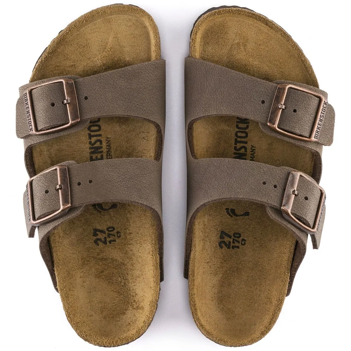 Birkenstock Kid's Arizona Mocha Buc (Sizes 30-34)