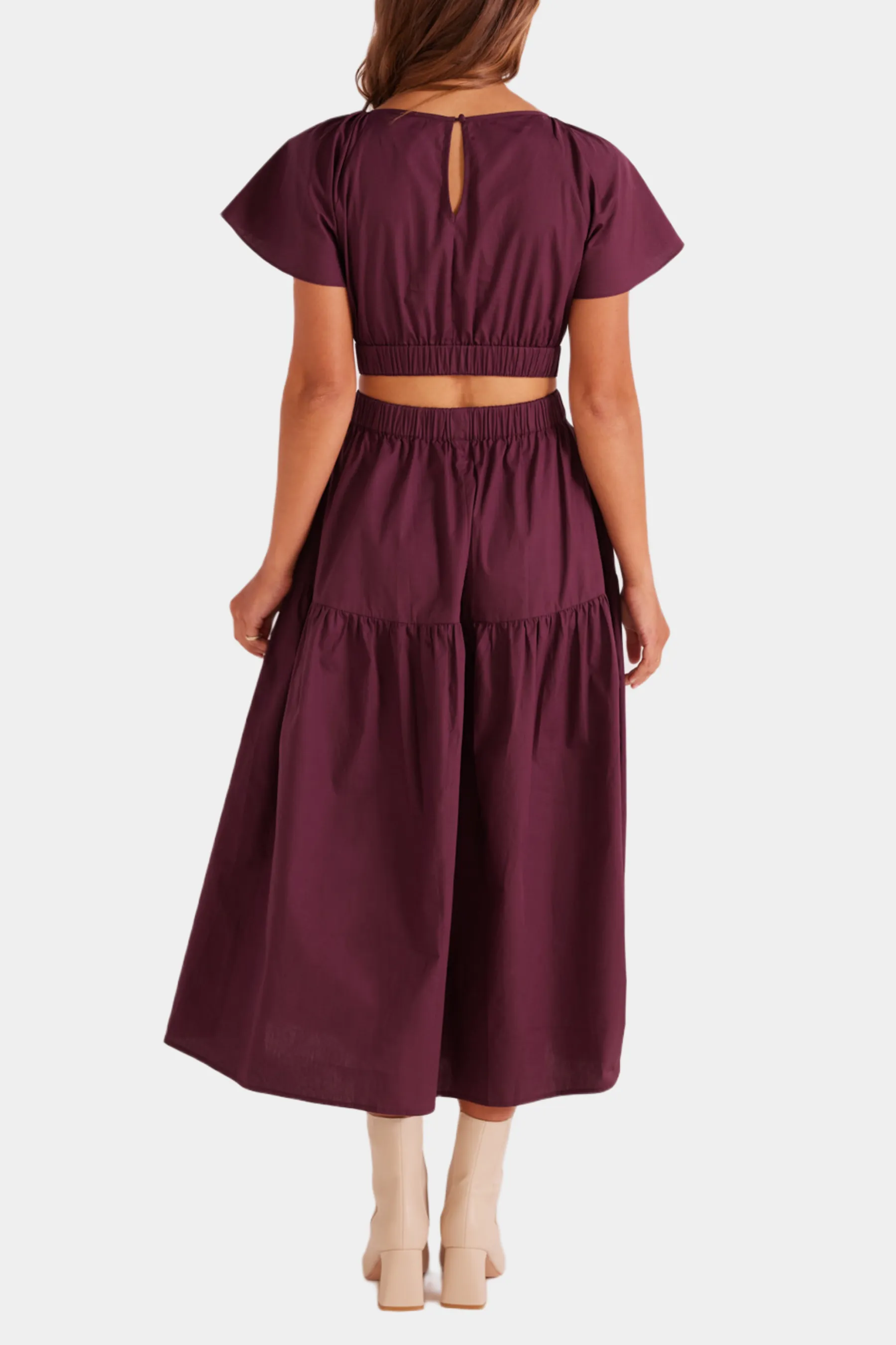 Allegra Cutout Tiered Dress