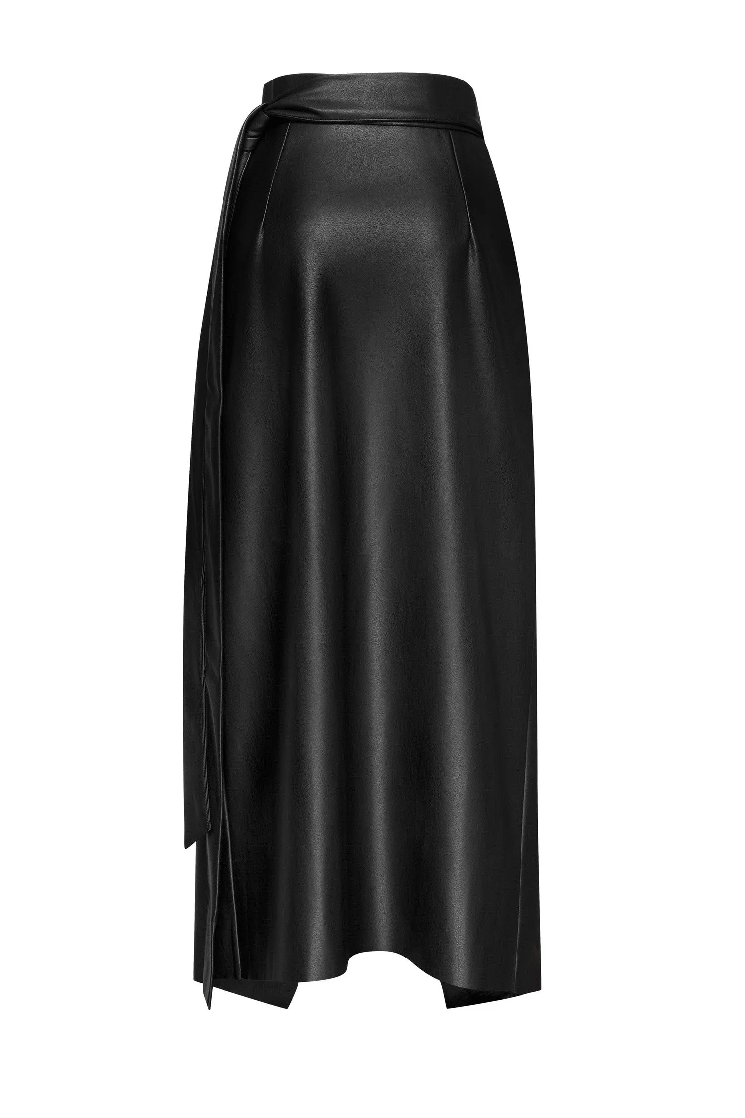 Black midi skirt