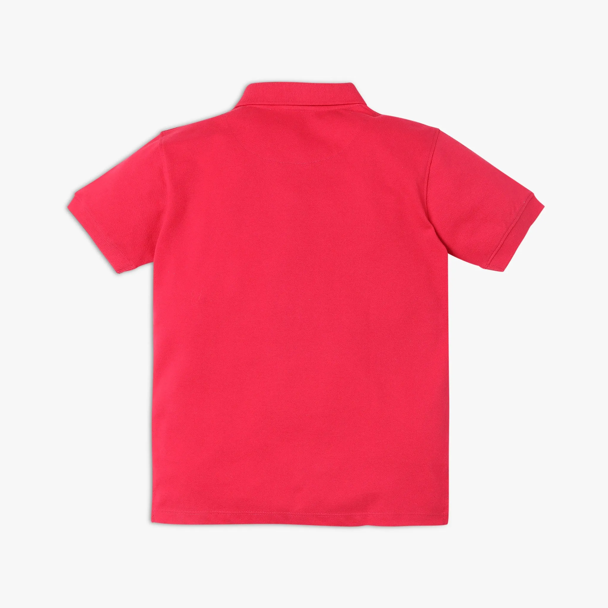 Boy's Regular Fit Solid Polo T-Shirt