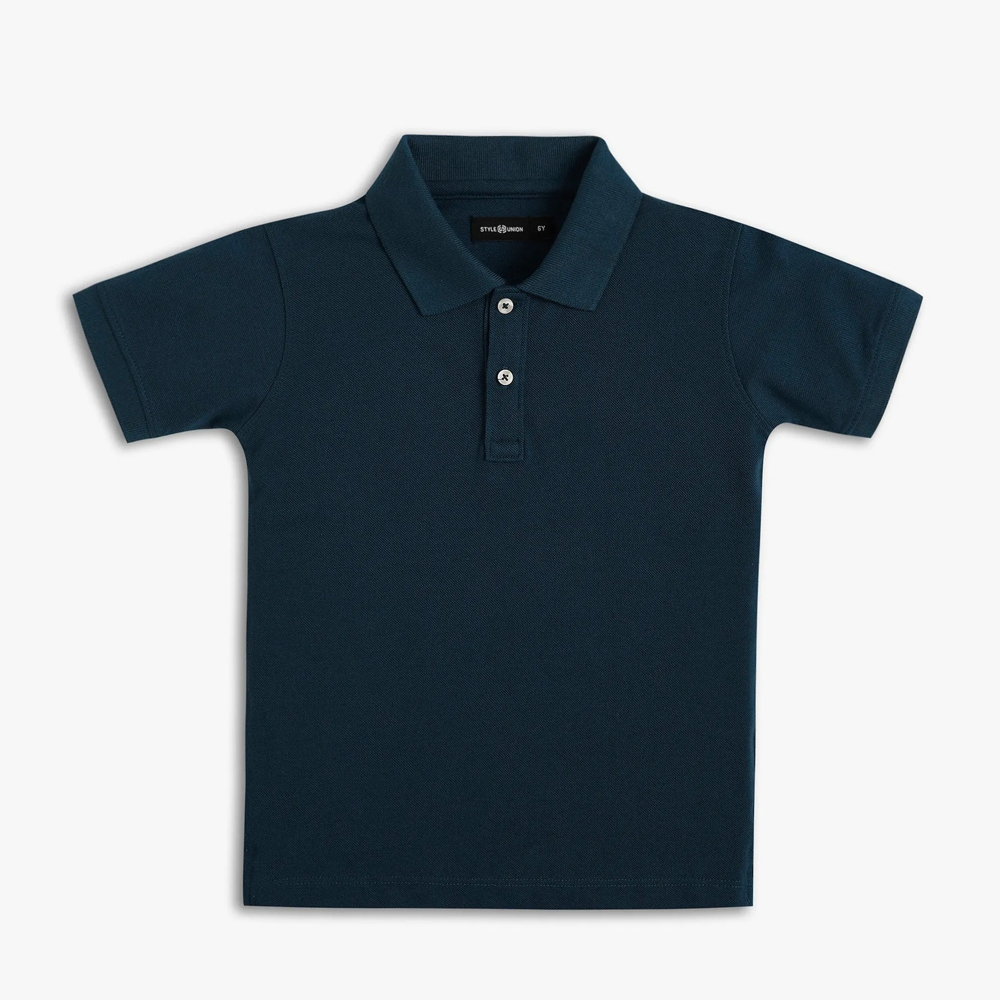 Boy's Regular Fit Solid Polo T-Shirt