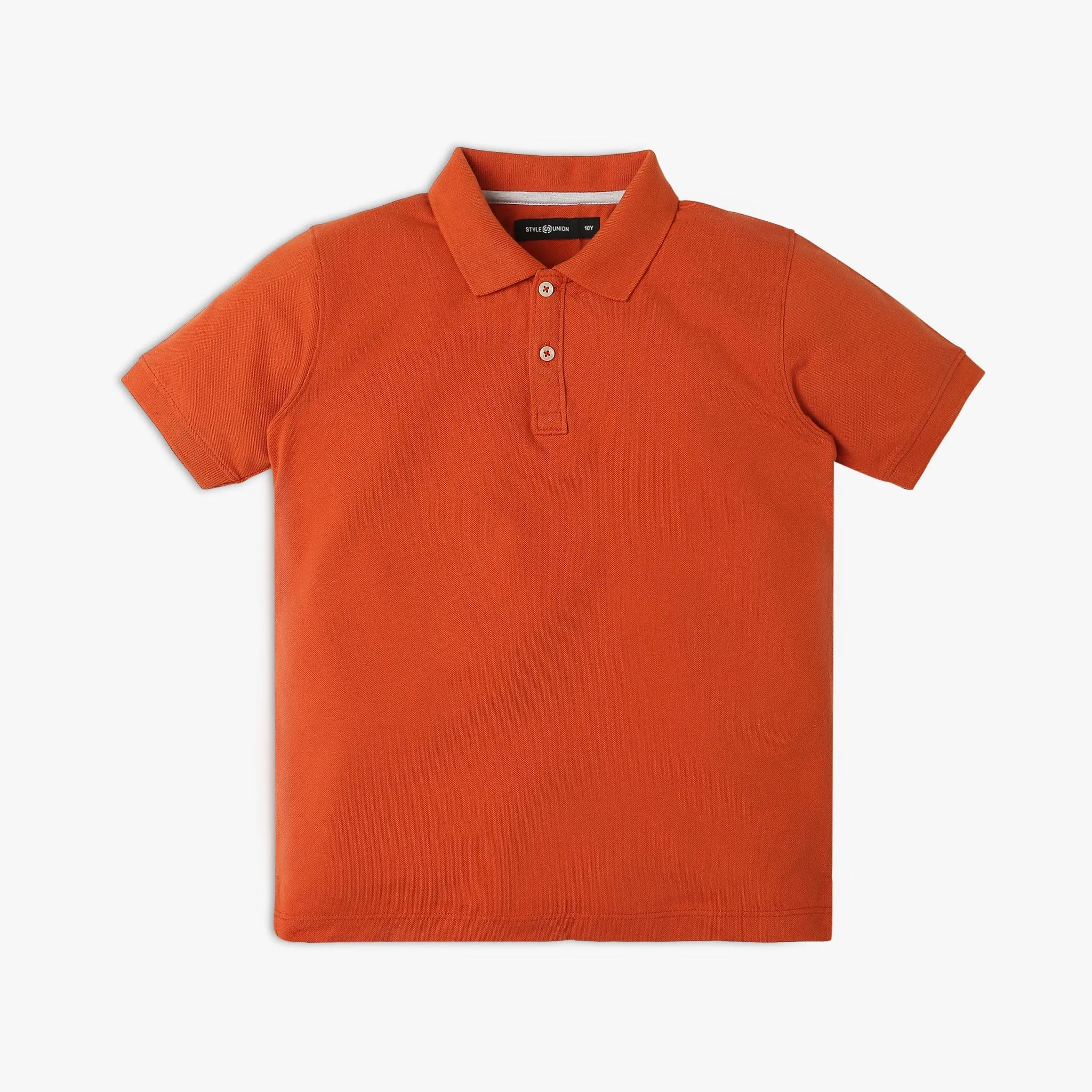 Boy's Regular Fit Solid Polo T-Shirt