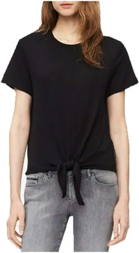 Calvin Klein Women's Jersey T-Shirt With Tie Front