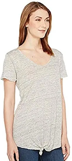 Calvin Klein Women's Jersey T-Shirt With Tie Front