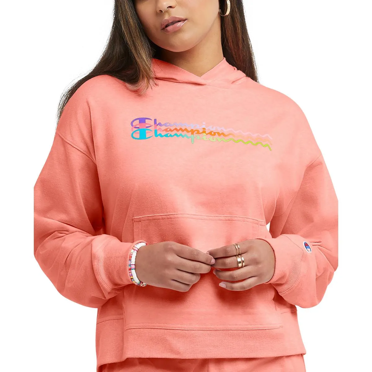 Champion Womens Fitness Logo Hoodie