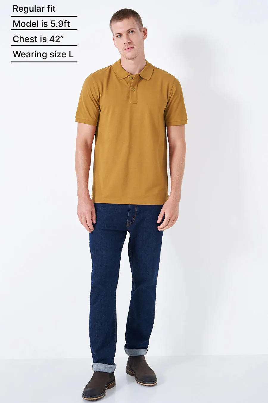 Classic Polo in Mustard