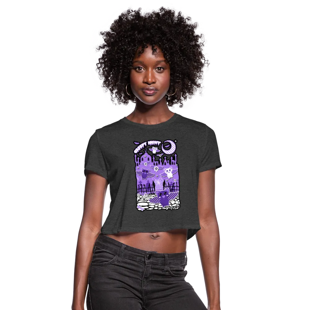 Creepy Night Women's Cropped T-Shirt