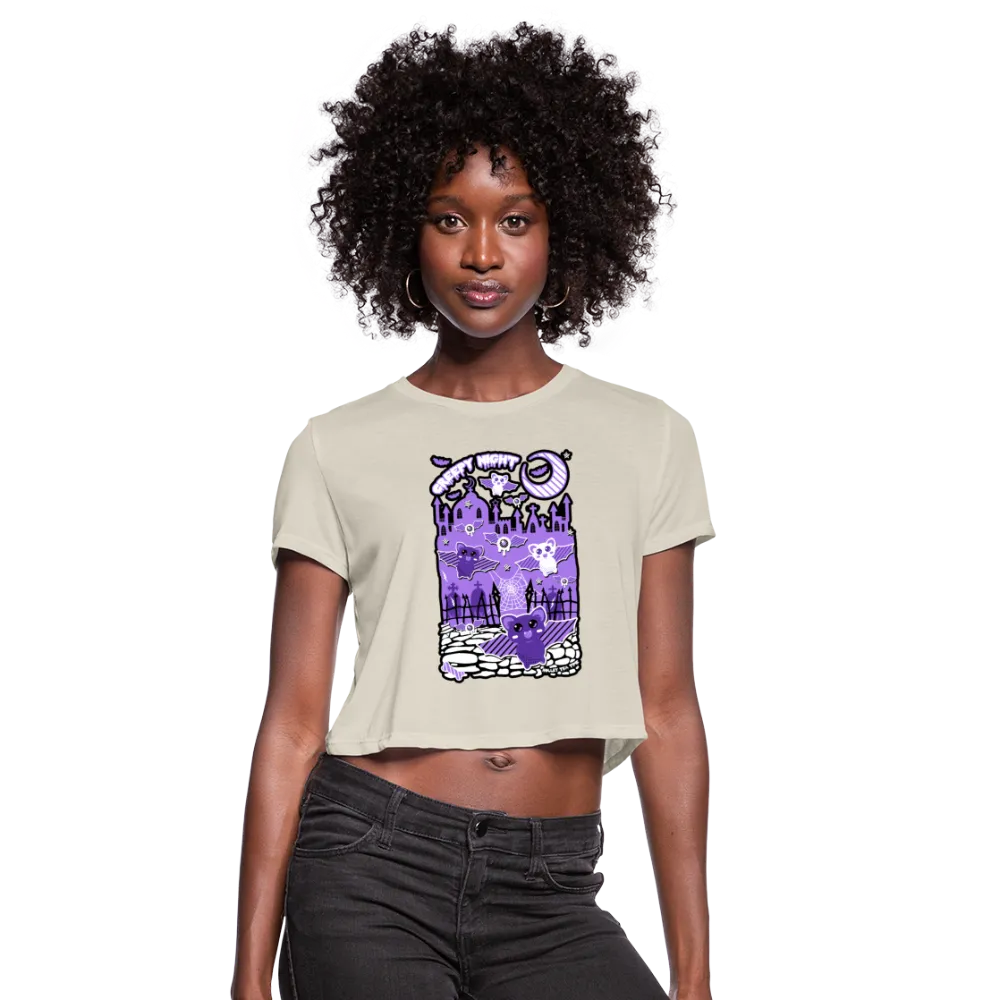 Creepy Night Women's Cropped T-Shirt