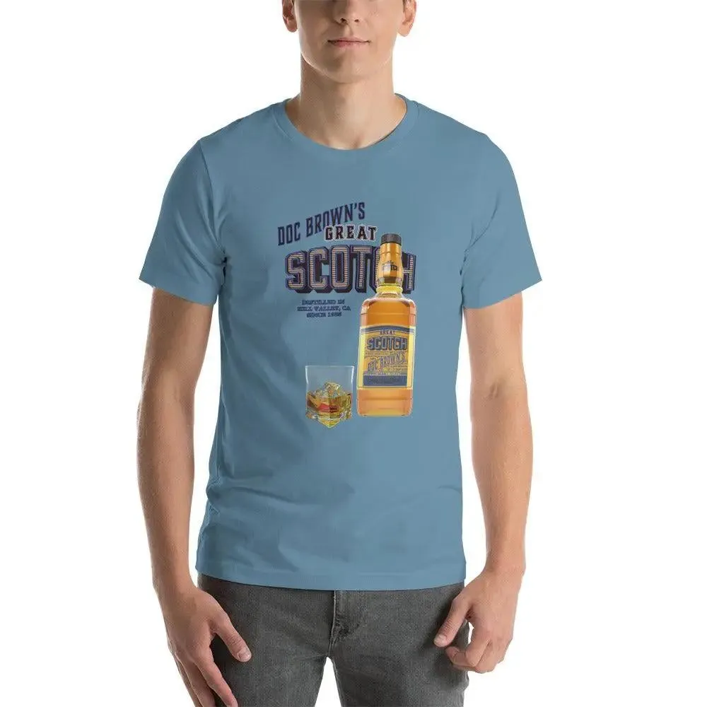 Doc Brown's Great Scotch Unisex t-shirt