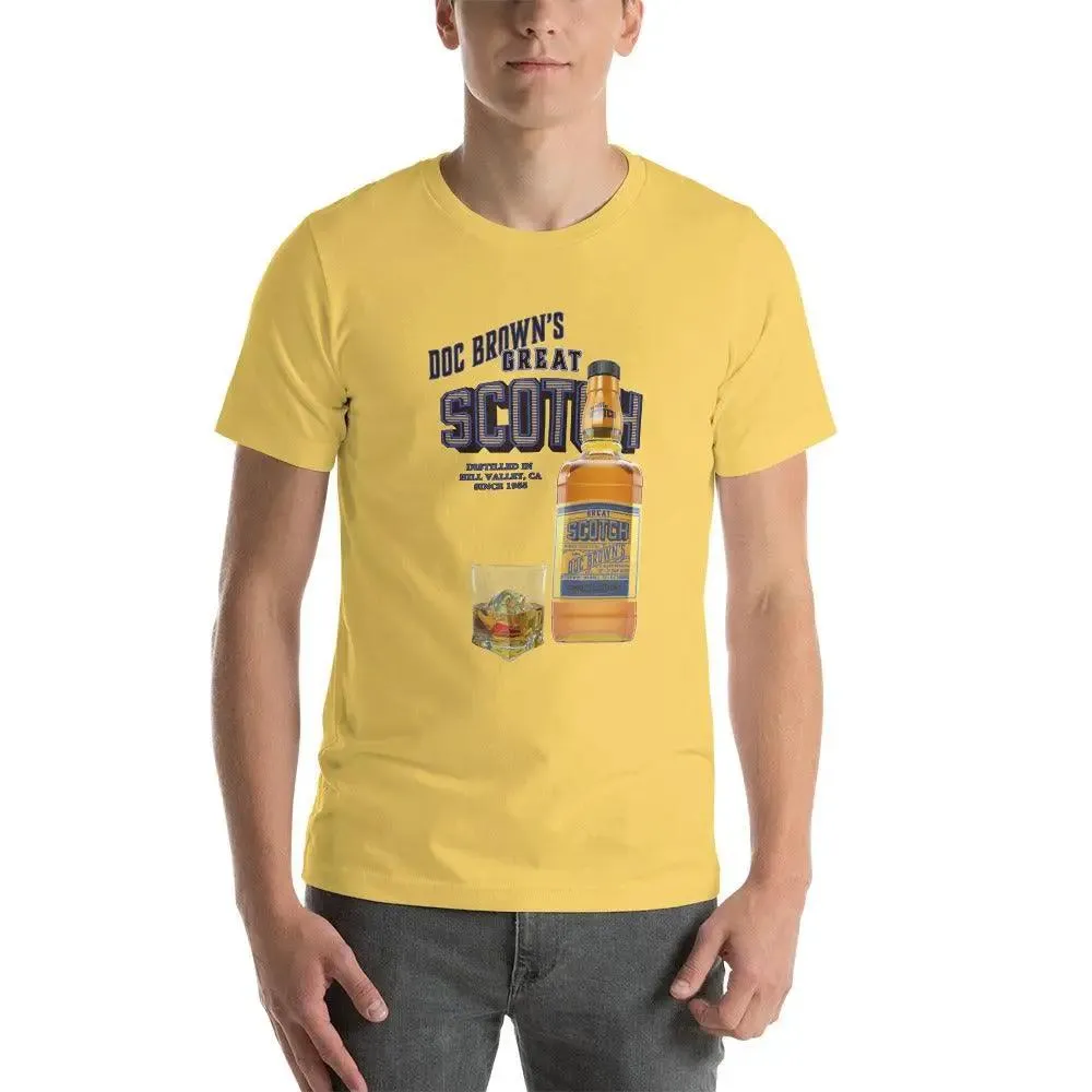 Doc Brown's Great Scotch Unisex t-shirt