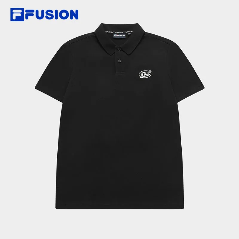 FILA FUSION INLINE CULTURE Men Short Sleeve Polo in Black