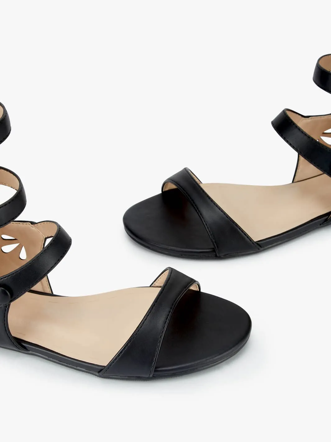 Gladiator Buttoned Roma Sandals