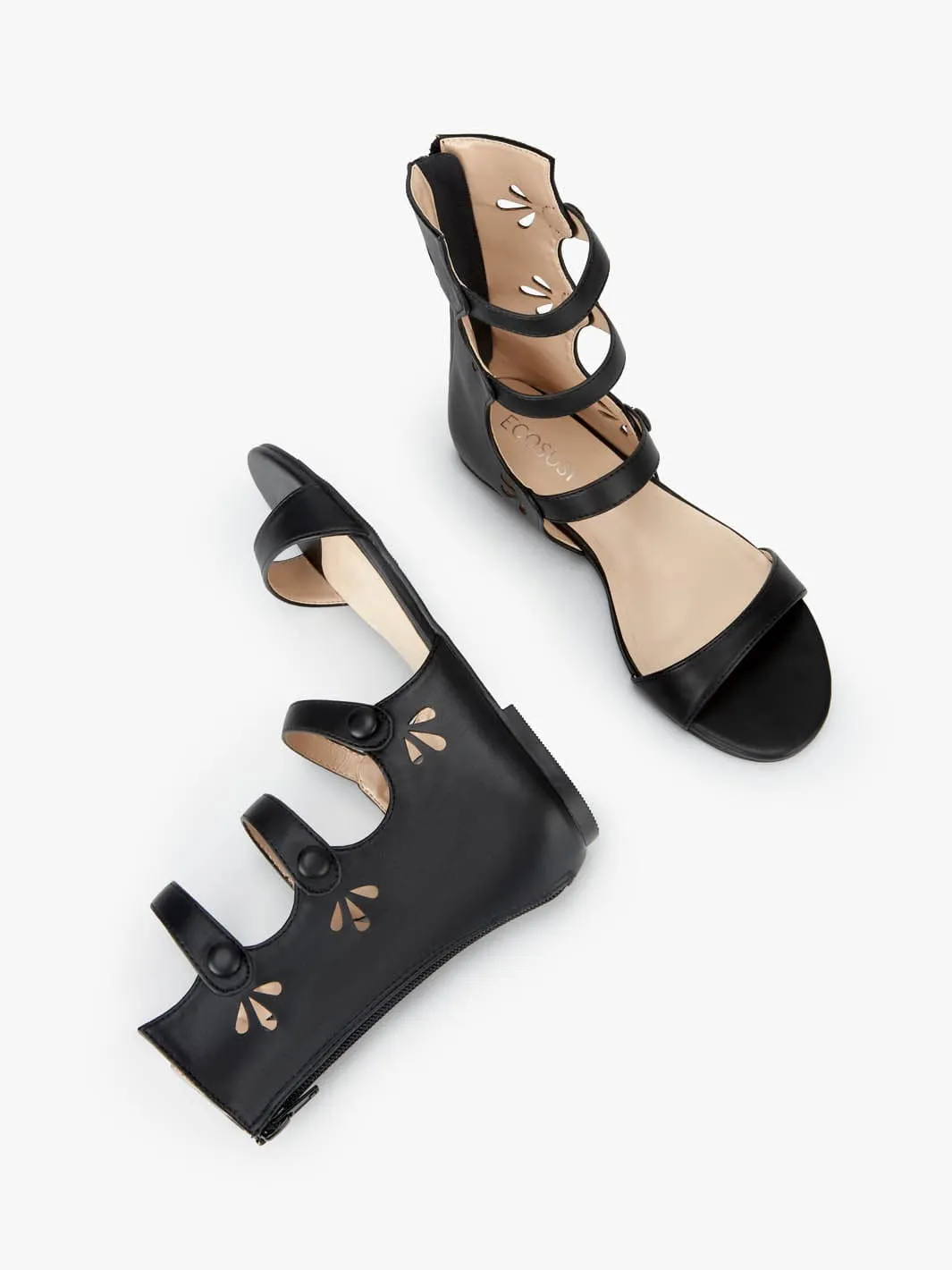 Gladiator Buttoned Roma Sandals