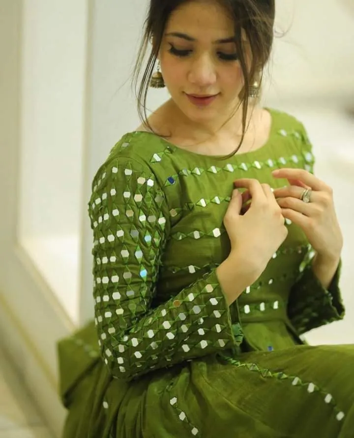 GREEN-GEORGETTE-MOTI-EMBROIDERY-ANARKALI-GOWN