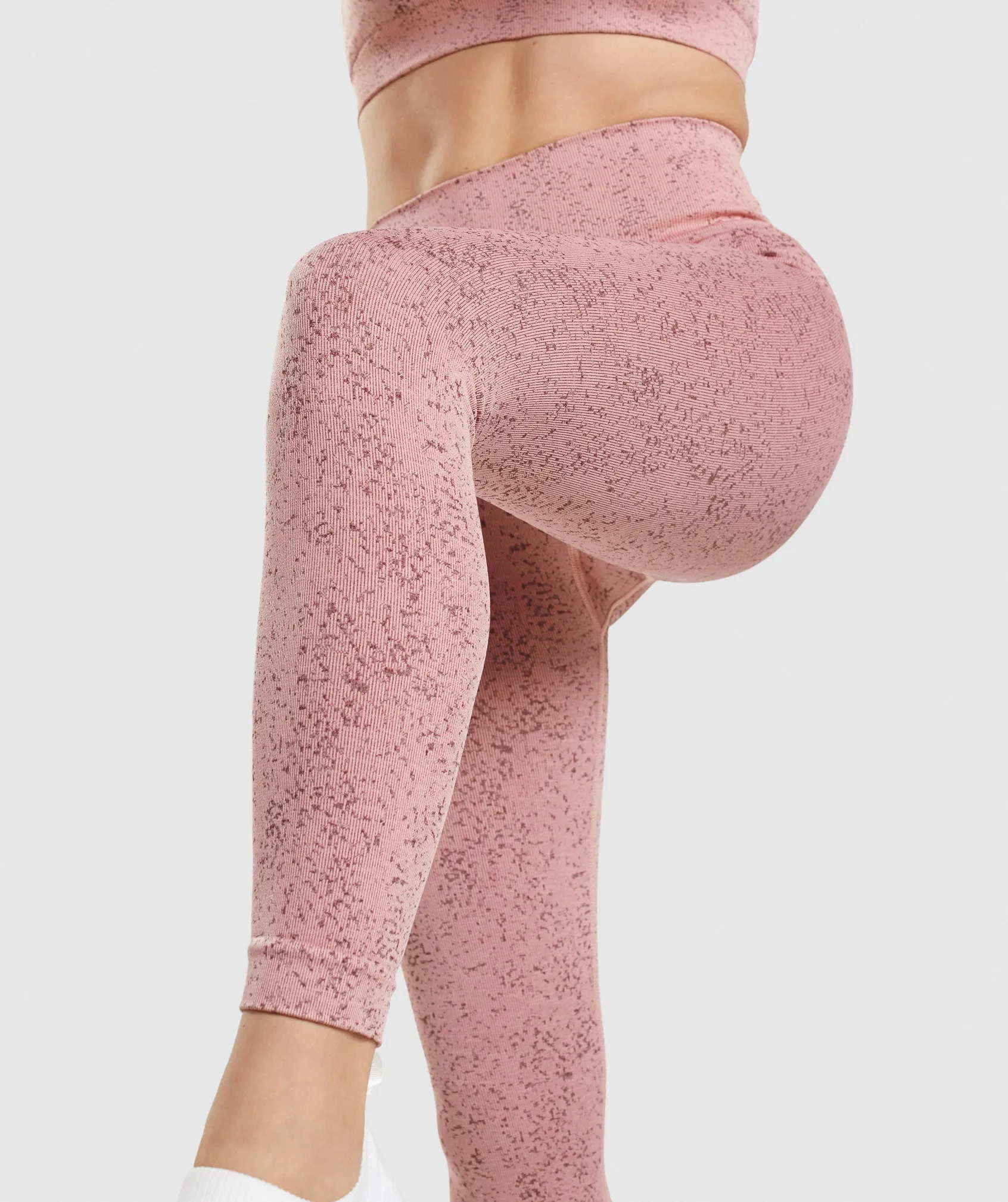 Gymshark Adapt Fleck Seamless Leggings - Mineral | Paige Pink