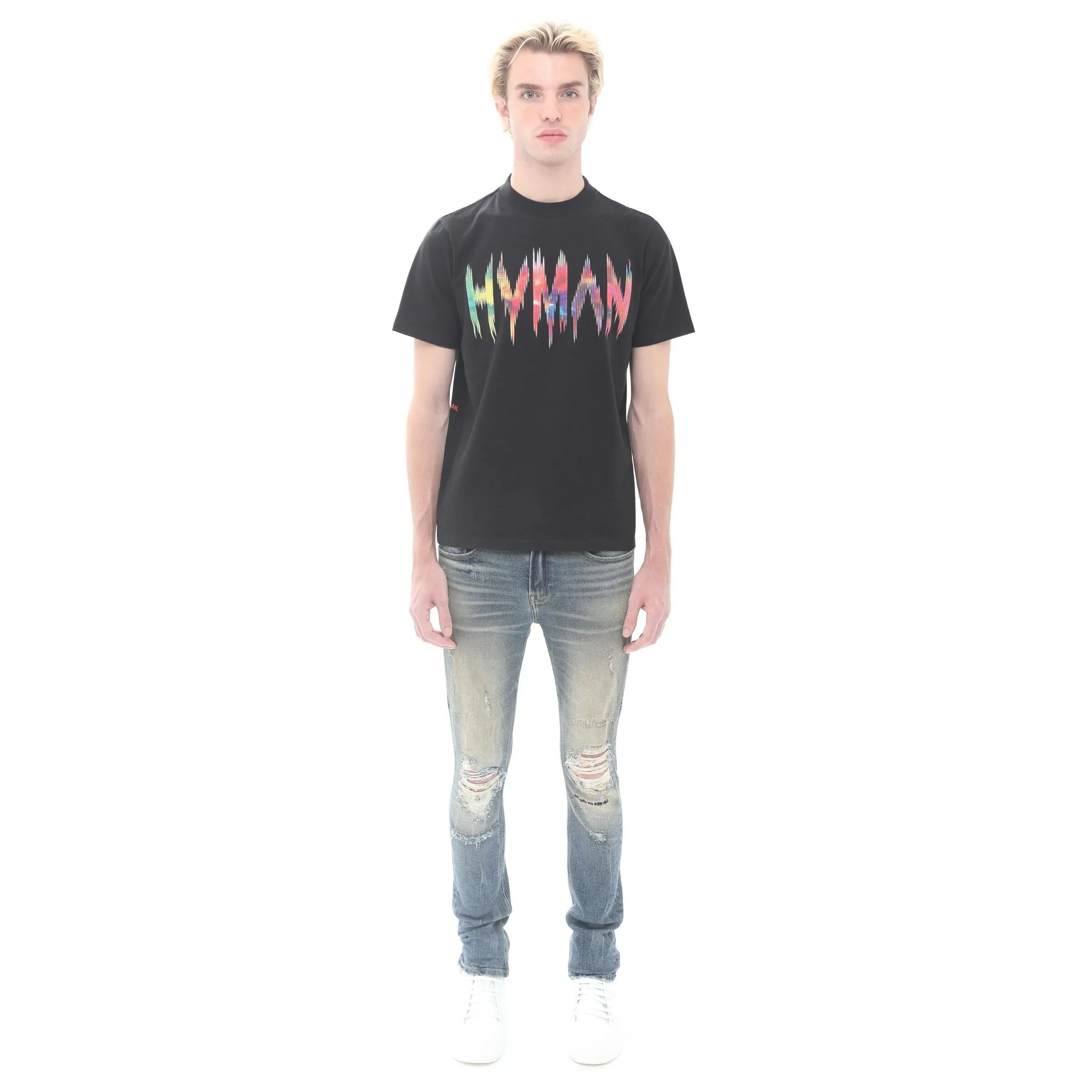 HVMAN Frequency Tee (Blk/Multi) /D17