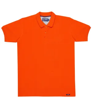 JDC Boy's Orange Solid T-Shirt