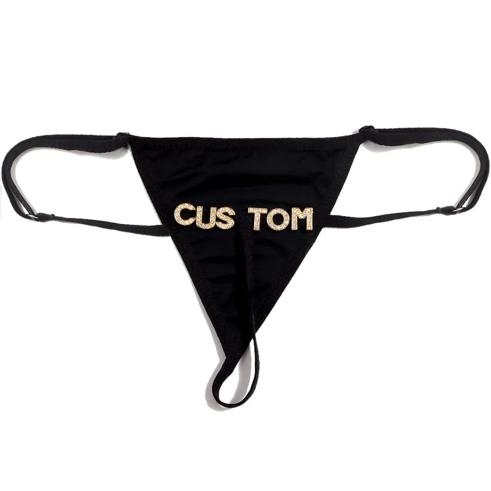 Personalized DIY Name Alphabet Underwear Waist Body Jewelry Panties Body Chain Women Underwear(DHL is not supported)