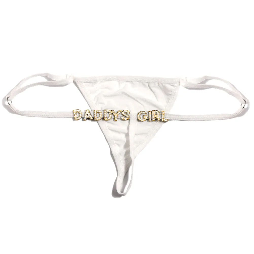 Personalized DIY Name Alphabet Underwear Waist Body Jewelry Panties Body Chain Women Underwear(DHL is not supported)