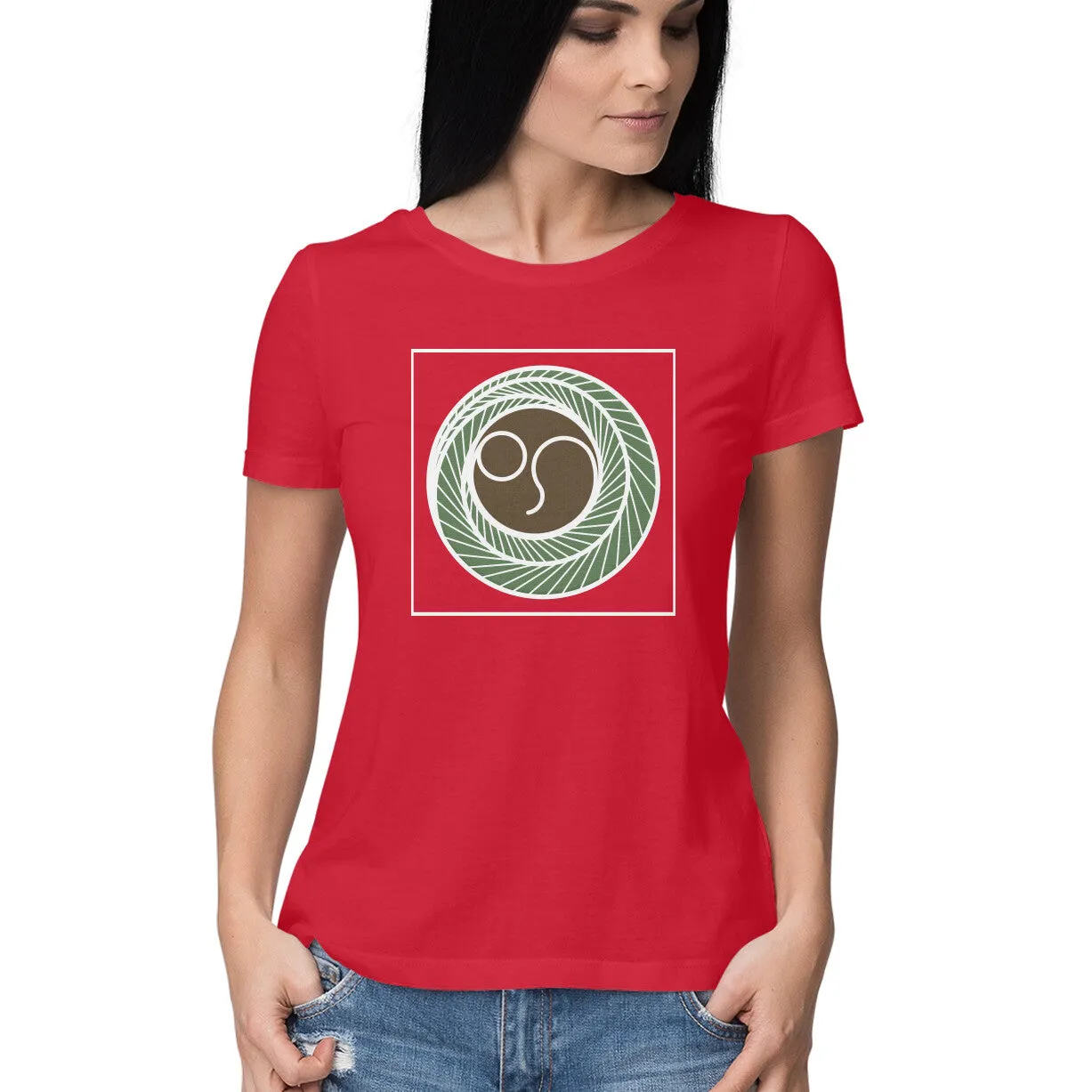 "A" akshara  - WOMEN'S KANNADA T-SHIRT