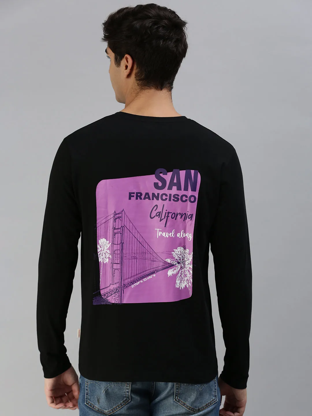 SAN FRANCISCO Black Back Graphic Printed Tshirt