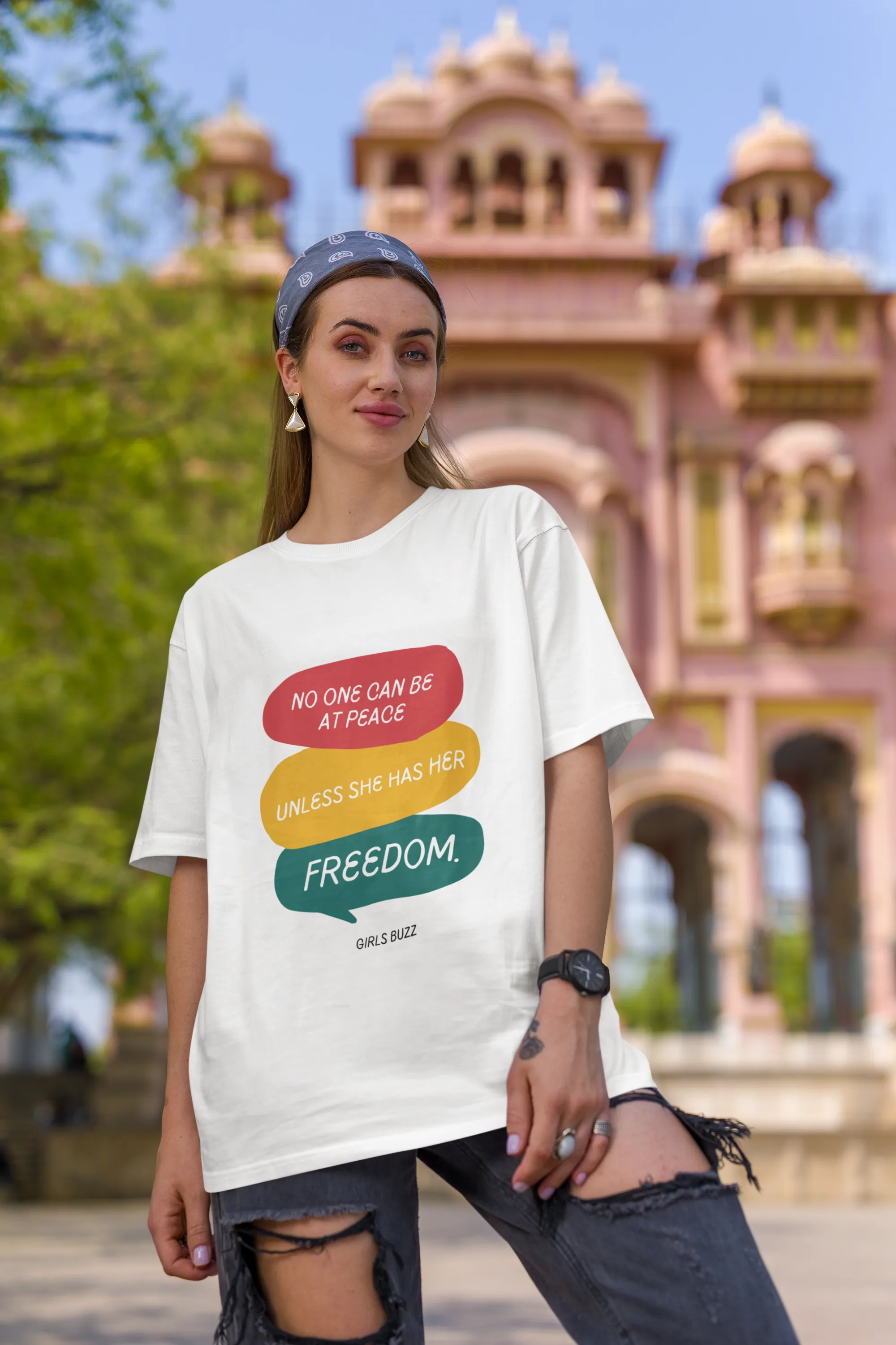 She Has Her Freedom Oversized T-shirt