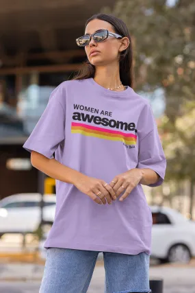 Women Are Awesome Boyfriend Fit T-shirt