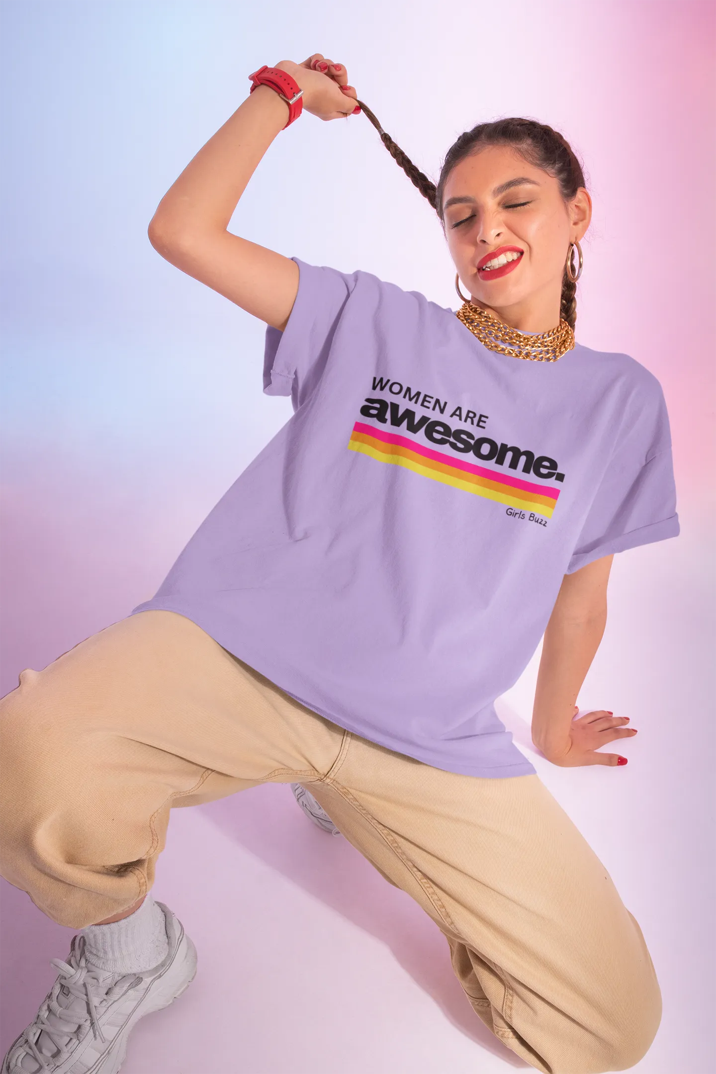 Women Are Awesome Boyfriend Fit T-shirt