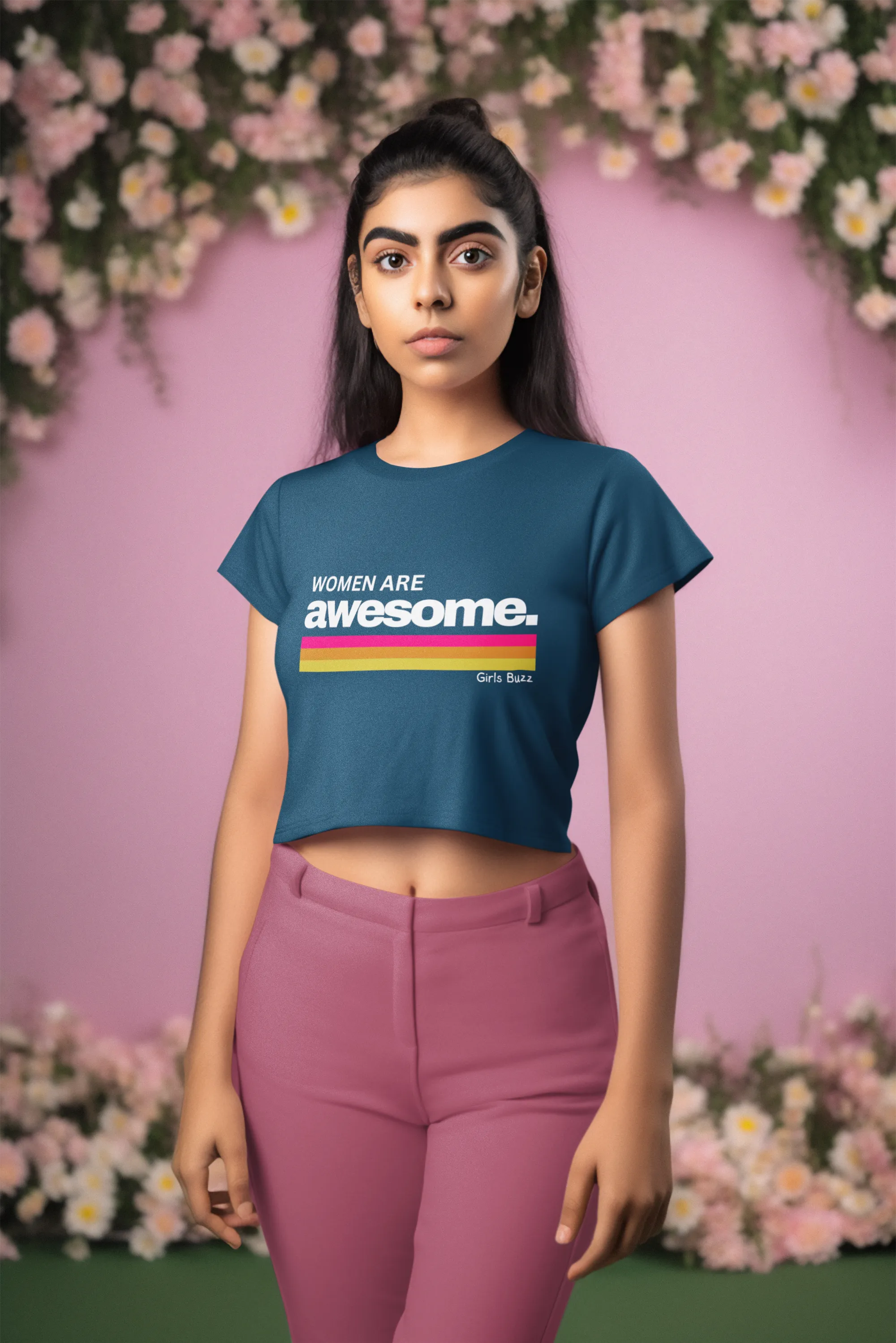 Women Are Awesome Crop Top